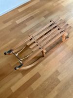 Originaler Davoser Schlitten aus Holz, NEUWERTIG