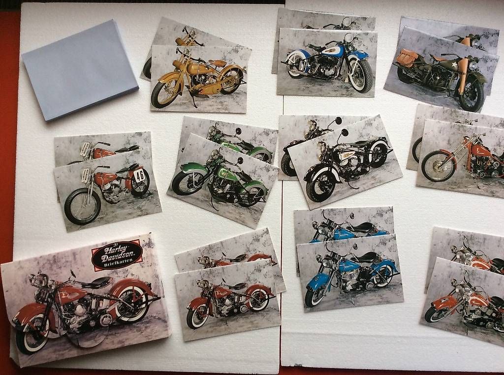 Libri: 20 Harley-Davidson Briefkarten Oldtimer – Usato da Berg TG venduto da Electrolux23 1