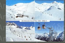 AK Scuol GR Scuol- Ftan, Ski- Eldorado, 4-fach- Multi ≈ 1981