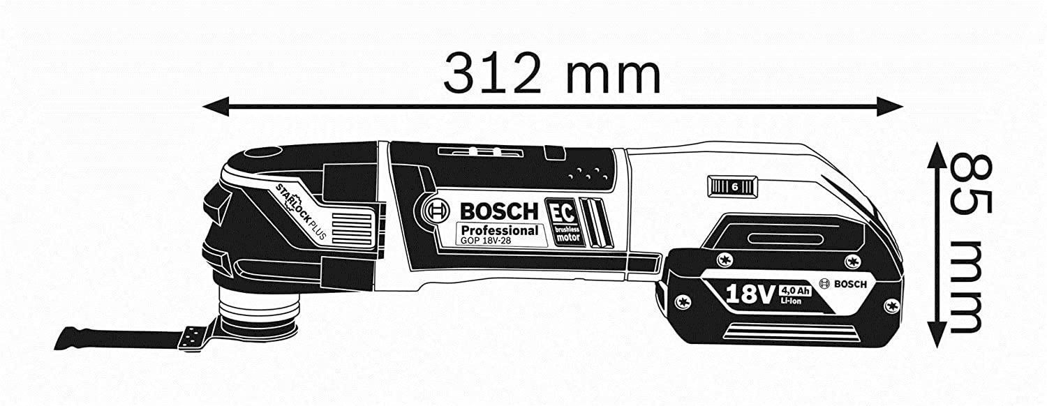 Smerigliatrici & Lucidatrici: Bosch GOP 18V-28 Pro Akku-Multi-Cutter – Nuovo e nell'imballaggio originale da Bottighofen venduto da zaap 4