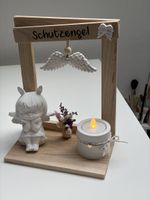 Schutzengel-Deko mit LED-Kerze, Handmade Geschenkidee
