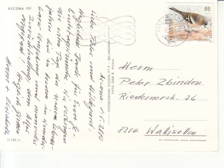 Cartoline postali: Ascona 2010 – Usato da Bürglen TG venduto da StampGraf 1