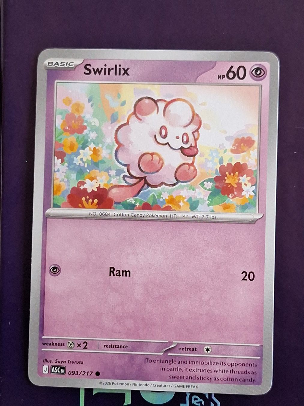 Pokémon Carte collezionabili: Swirlix - Pokemon Ascended Heroes – Usato da Altstätten SG venduto da GGsGameshop