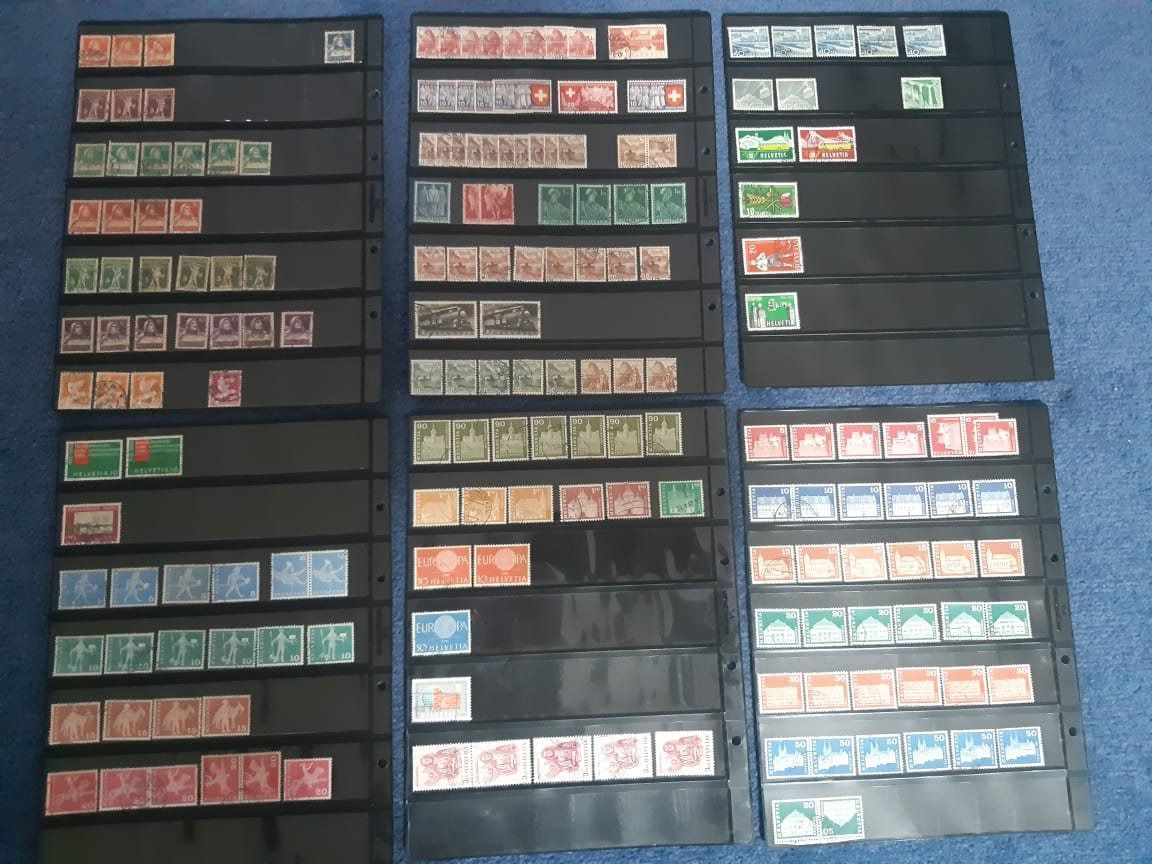 Tutti i francobolli: Schweizer Briefmarken in Ringalbum blau – Usato da Dulliken venduto da Airliner2 1