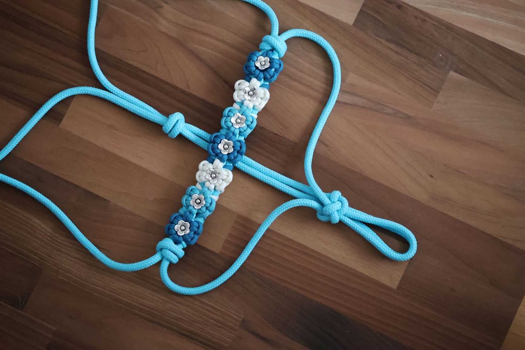 Zaumzeug & Halfter: Knotenhalfter Full mit Blumen Neu EYECATCHER 😍🌸 – Neu (gemäss Beschreibung) aus Meggen von Orrinka20