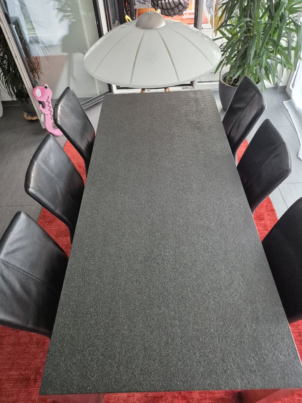 Tavoli: Schwarzer Granit Esstisch mit 6 Stühlen – Usato da Altendorf venduto da caj_hry2 8