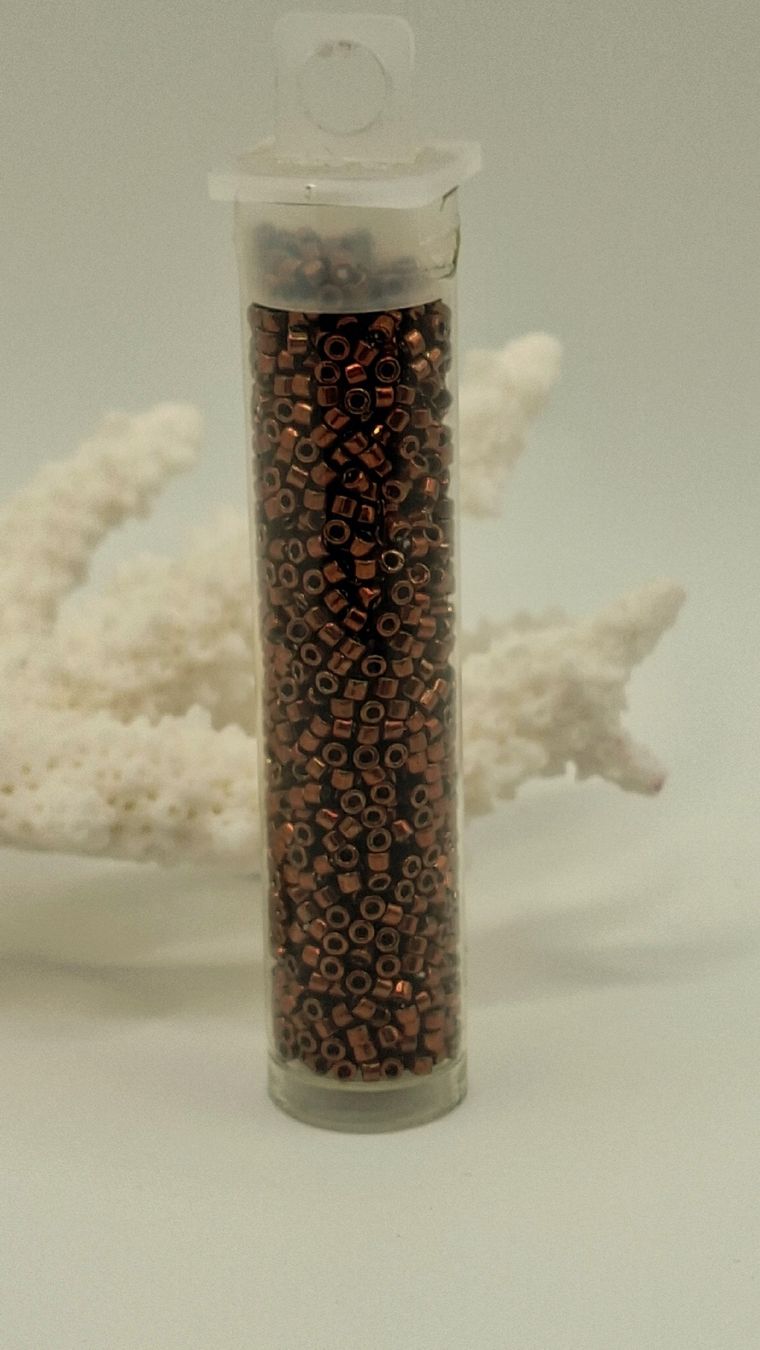 Perle (finte): Rocaille Perlen 1.8mm Kupferfarben  – Nuovo e nell'imballaggio originale da Kriens venduto da Wolly85