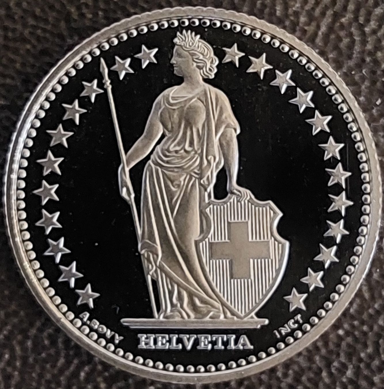 Tutti le monete: 1 Franken 2010 stgl. / aus Münzsatz – Nuovo (secondo la descrizione) da Arch venduto da coinsandmore 1