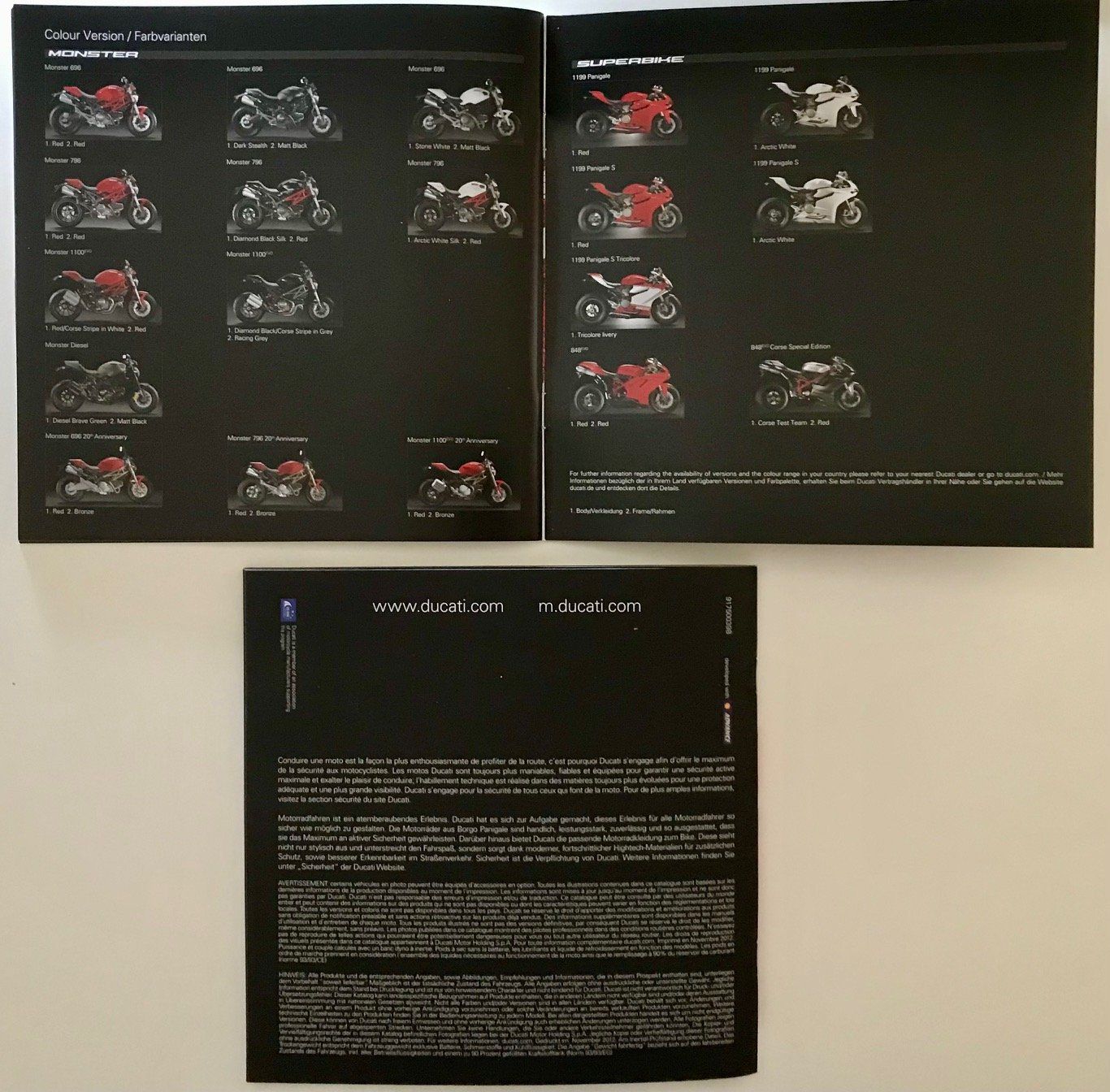 Ducati Dokumente: Ducati Prospekte Modelljahr 2013 – Gebraucht aus Strengelbach von Omobono 8