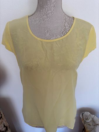 Bluse Seide Gr. L 