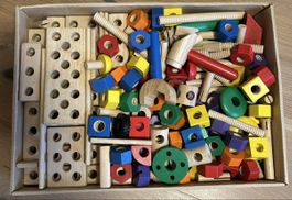 EDU TECH Holz-Bausteine Set 7207 , Schrauben, Muttern…..