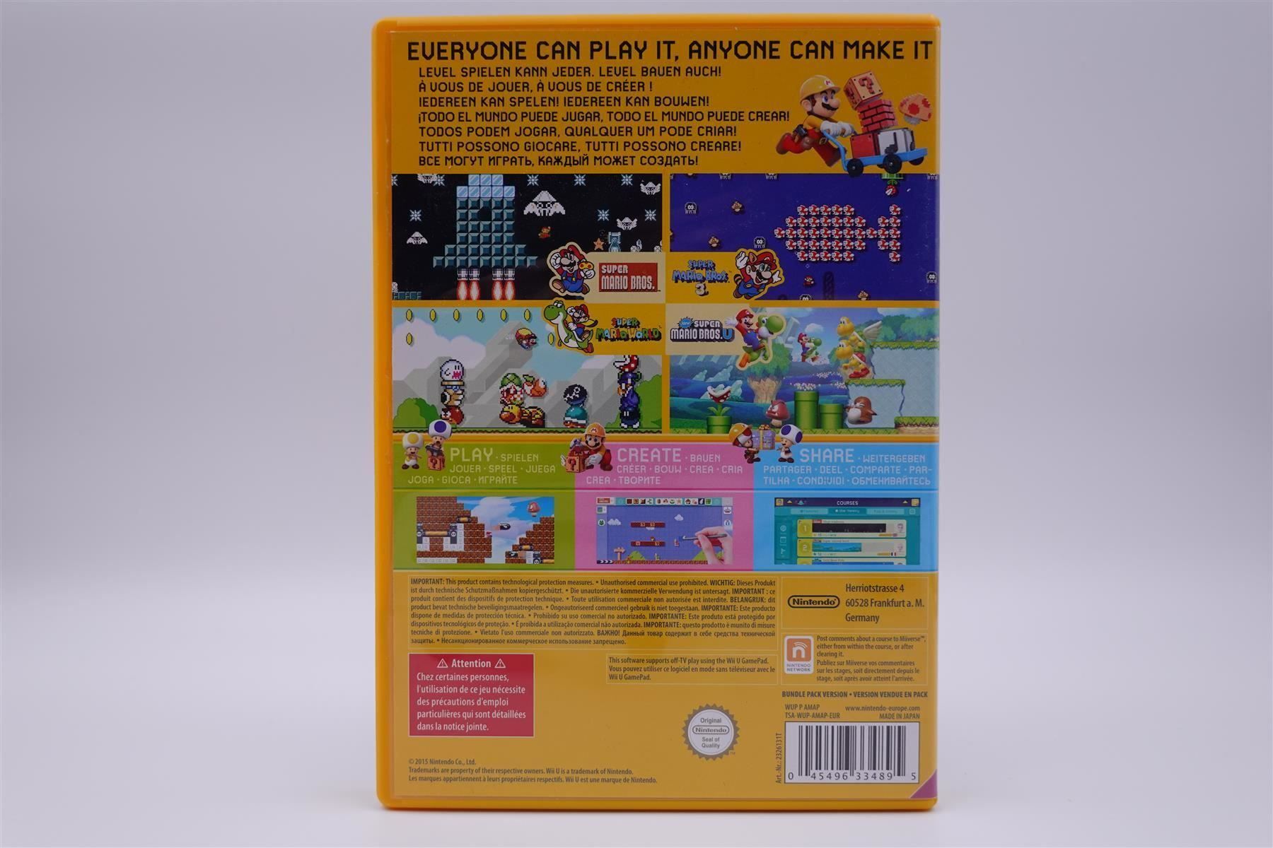 Nintendo Giochi: Super Mario Maker  (Wii U) – Usato da Herisau venduto da ZelliZone 1