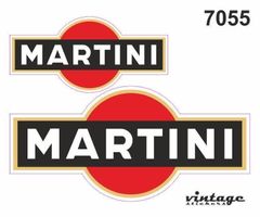 Martini Aufkleber Sticker 2teilig (Art. 7055)