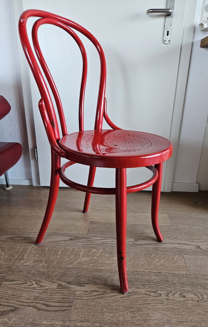 Stühle: Shabby Chic Stuhl, rot – Gebraucht aus Menziken von the_zw6x 1