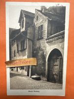 Alte Ansichtskarte Basel, Altstadt Häuser am Heuberg 1911