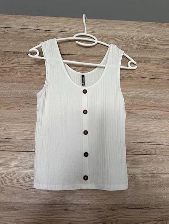 Chicorée Tanktop Damen Gr. S/36  Weiss