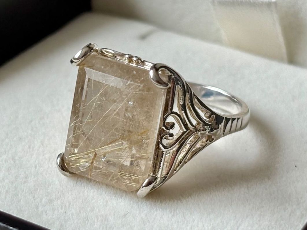 Anelli: Rutilquarz Ring Silber 925, Gr. 60 – Nuovo (secondo la descrizione) da Brugg AG venduto da lau_9rvy 1