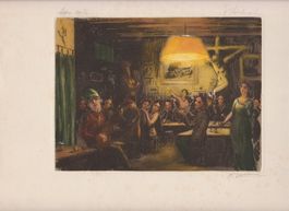 altes Bild (Stich kol ?) signiert