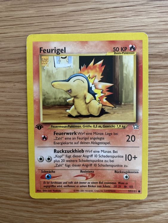Pokémon-Karte Feurigel (Gebraucht) in Biel/Bienne für CHF 1 – mit ...
