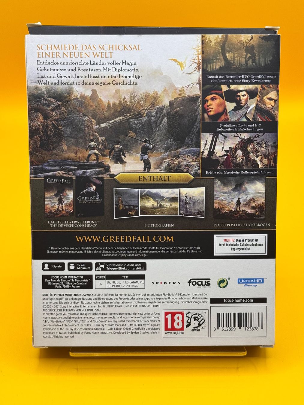 Sony Spiele: GreedFall PS5 – Gebraucht aus Oberwil b. Zug von silver2024 1
