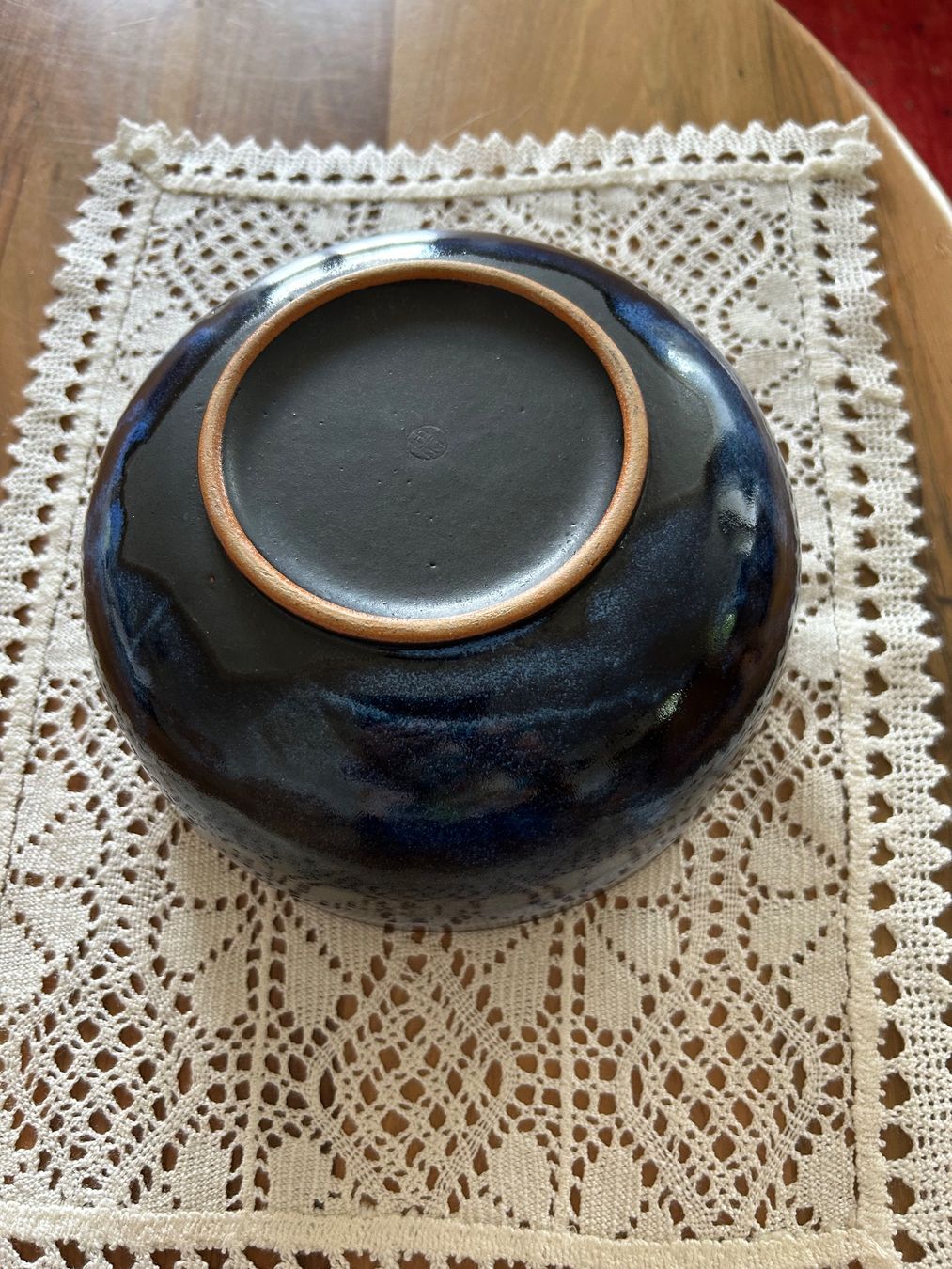 Ciotole: Kunsthandwerk Keramikschale, anthrazit/blautöne, 22cm – Usato da Boswil venduto da LuziaB01 3