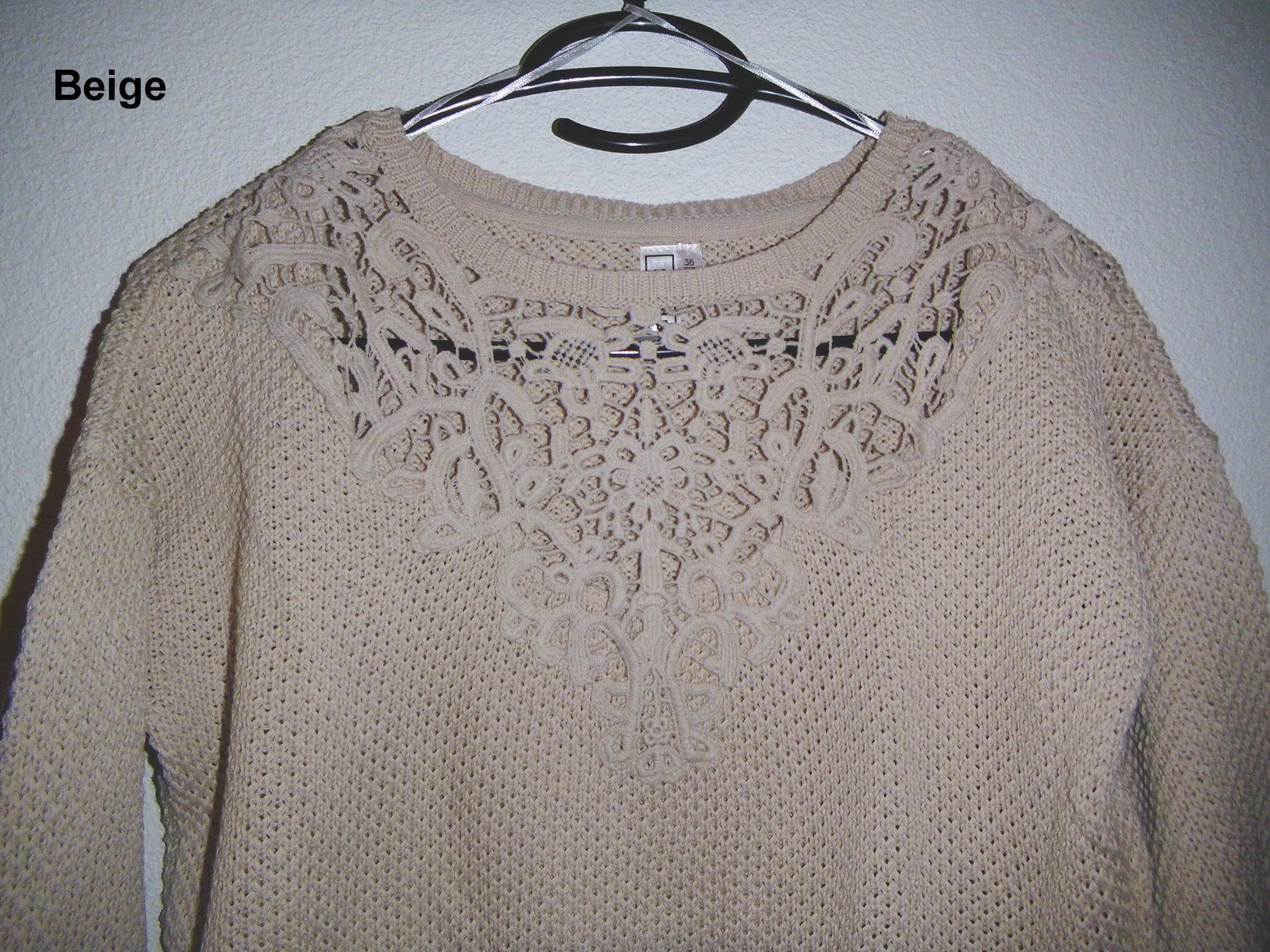 Rainbow Maglioni & Felpe: Strick-Pullover, Hellbeige oder Schwarz, Gr. 38 "RAINBOW" – Usato da Root venduto da Amone01 1