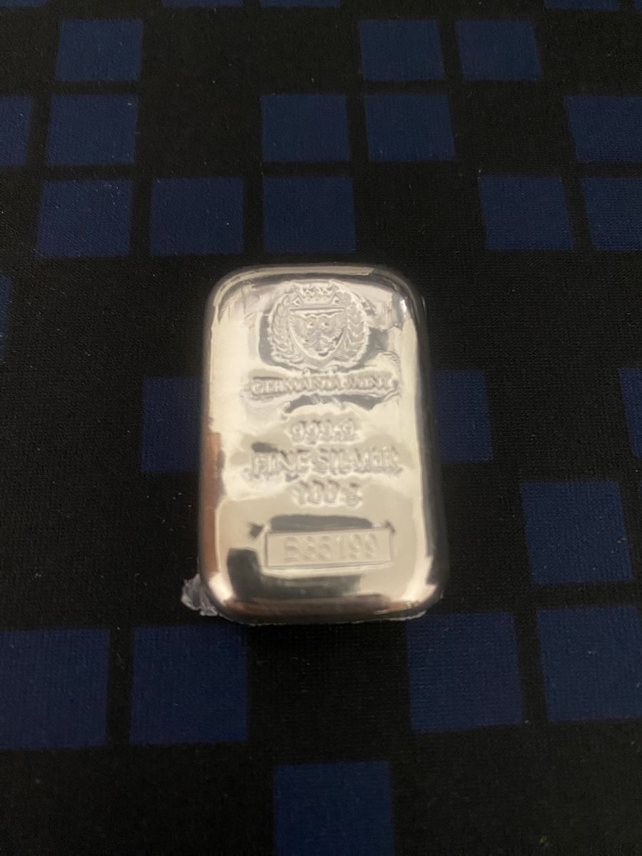 Edelmetalle: Germania Mint silberbarren 100g – Neu und originalverpackt aus Termen von pas_2pf2