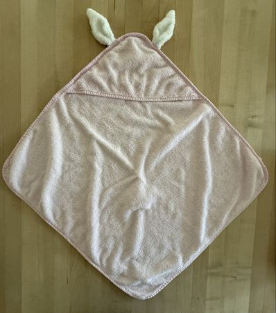 H&M Baby Badetuch rosa, Öhrchen/Schwänzli, Top Zustand!