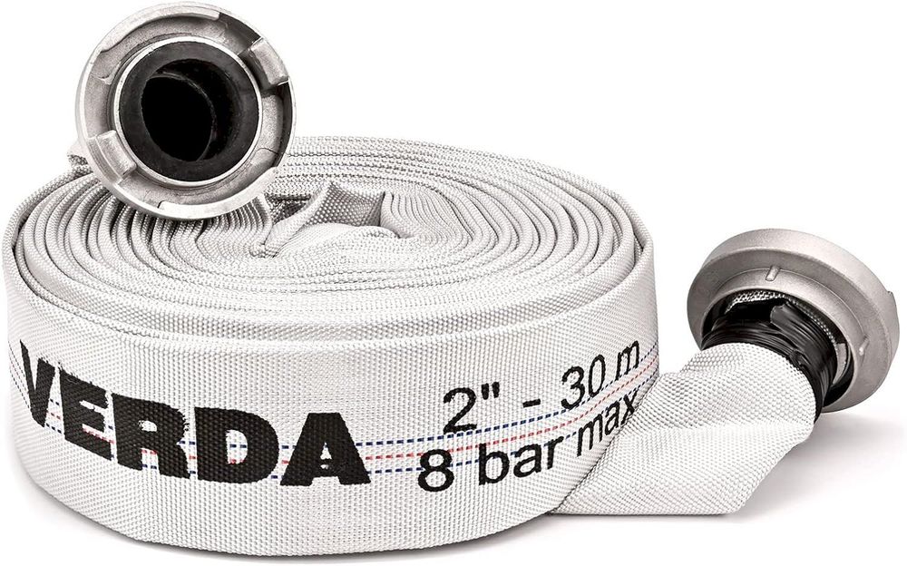 Tuyau De Chantier 20m 2 C-Storz 52mm - Tuyau Pompier 8 Bar Polyester TAGRED