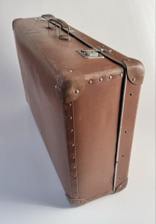 Grosser Vintage Reisekoffer, Vulkanfiber