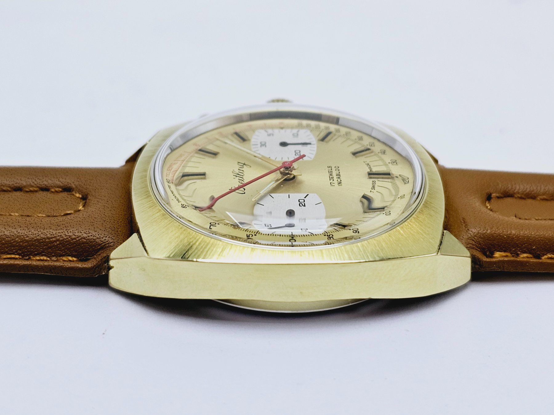 Breitling Uhren: BREITLING VALJOUX 7733 Chronograph Herrenuhr Top Zustand! – Gebraucht aus Bassersdorf von  5