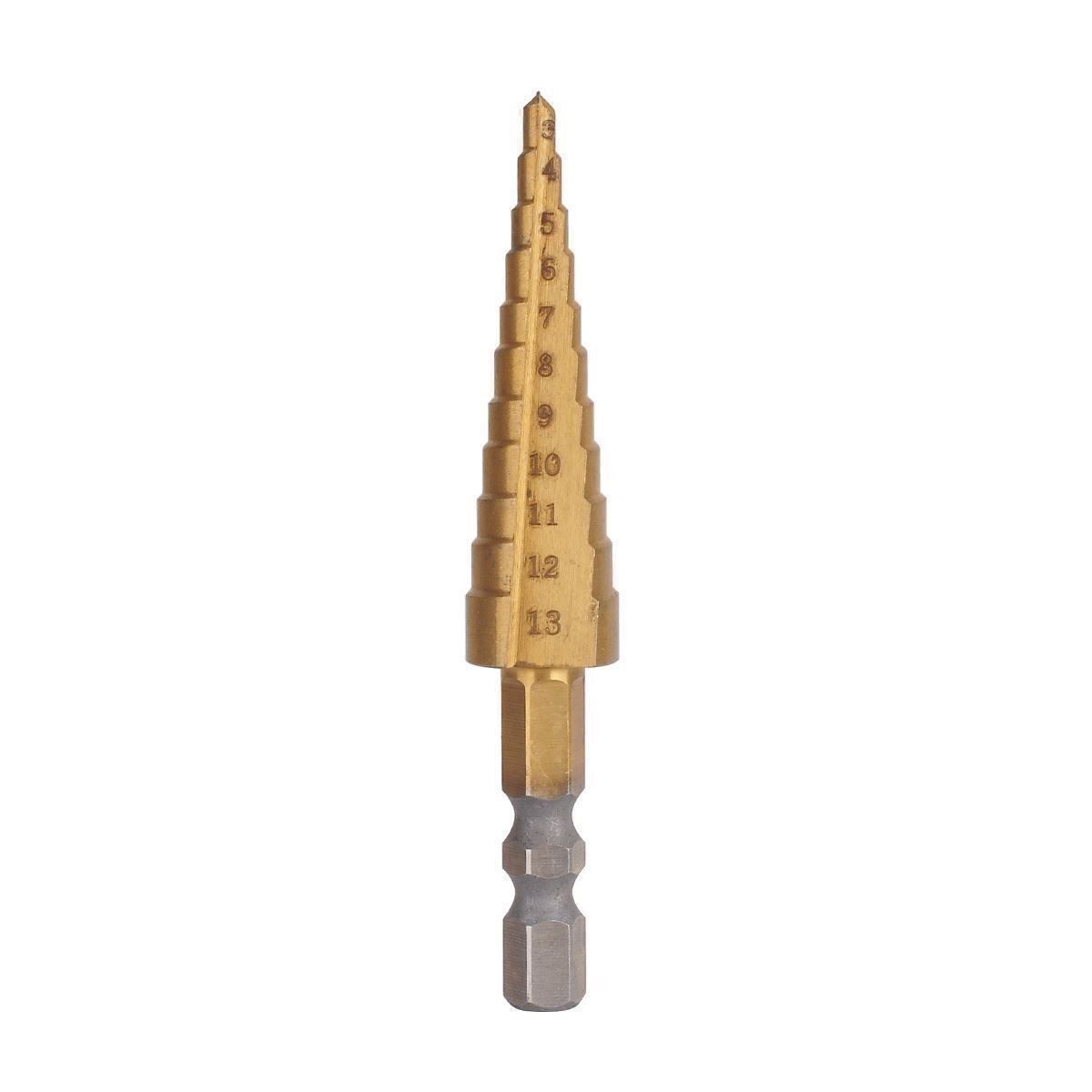Tutti gli attrezzi: 4 Hex Shank HSS Stufenbohrer Set+ Beutel – Nuovo (secondo la descrizione) da Thun venduto da onlino 6