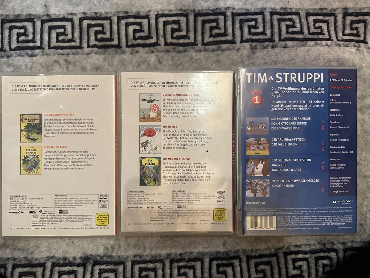 Tutti i DVDs: Tim & Struppi DVDs – Usato da Othmarsingen venduto da Crallthene98 1