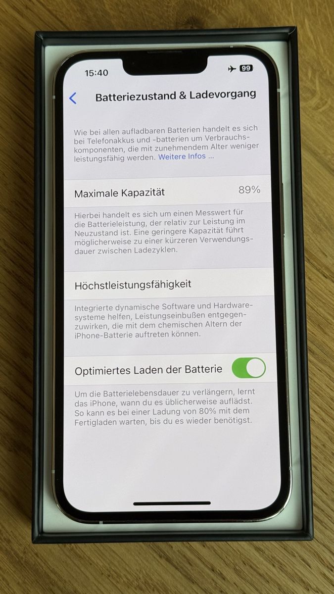 Apple Handys / Smartphones: iPhone 13 Pro Weiss, Silber 128 GB – Gebraucht aus Obernau von  1
