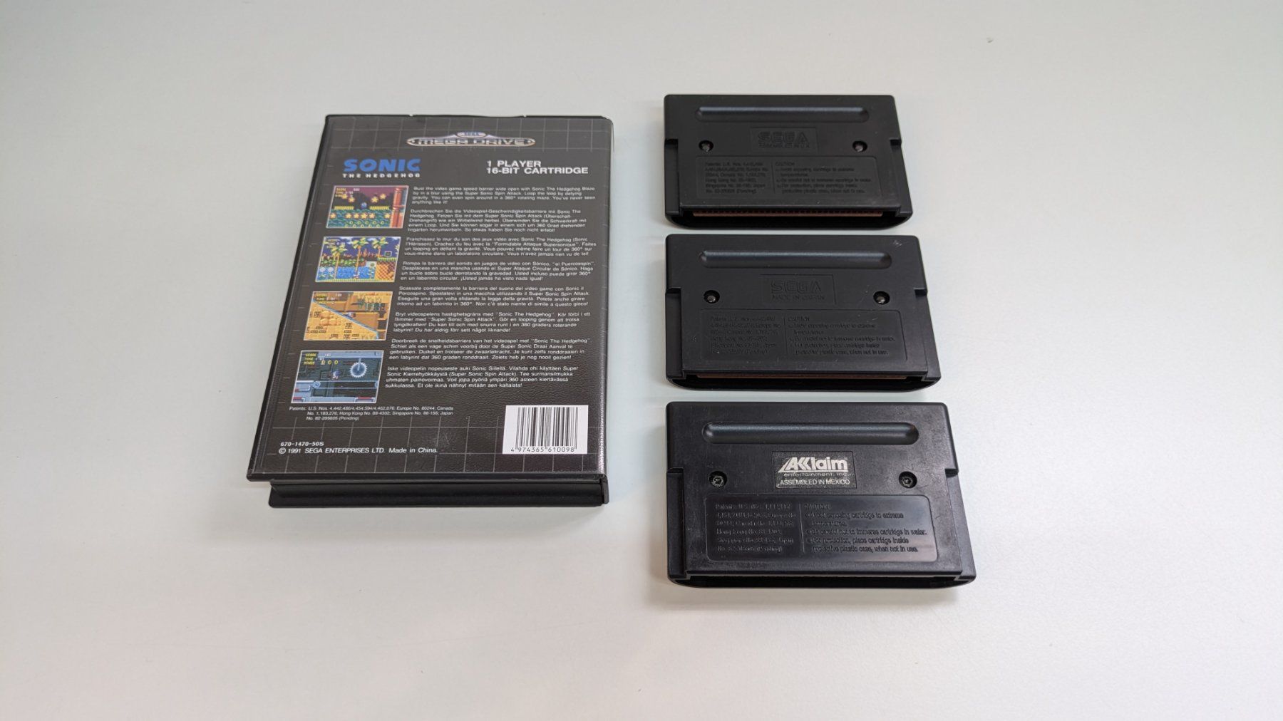 Sega Spiele: 4 SEGA Mega Drive Games, Sonic und Mortal Kombat – Gebraucht aus Menziken von mame18 1