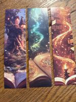 3x Lesezeichen-Buchzeichen-Welt der Bücher- Anderswelt-Traum