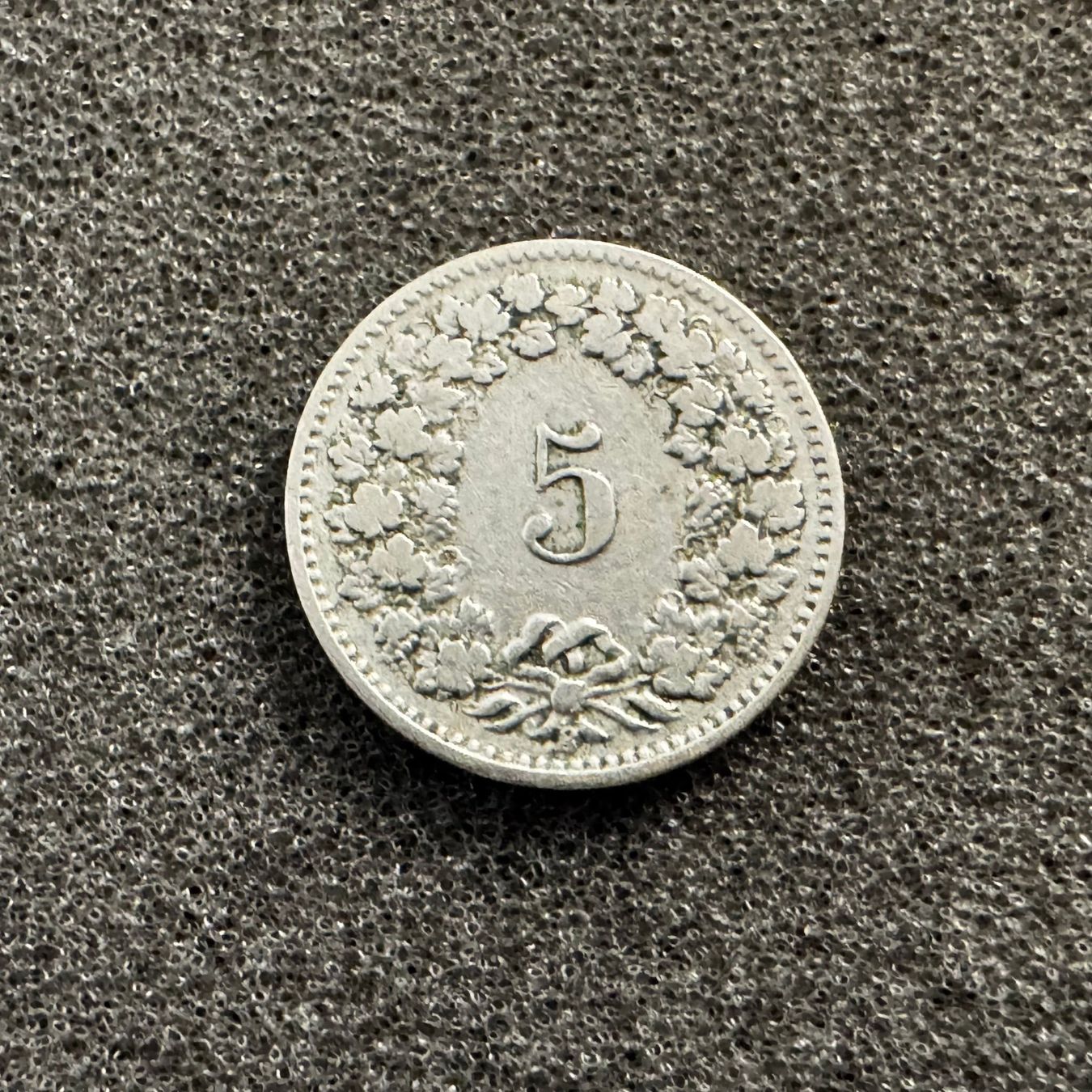 Tutti le monete: 5 Rappen Schweiz 1909 – Usato da Reitnau venduto da tb-muenzen 1
