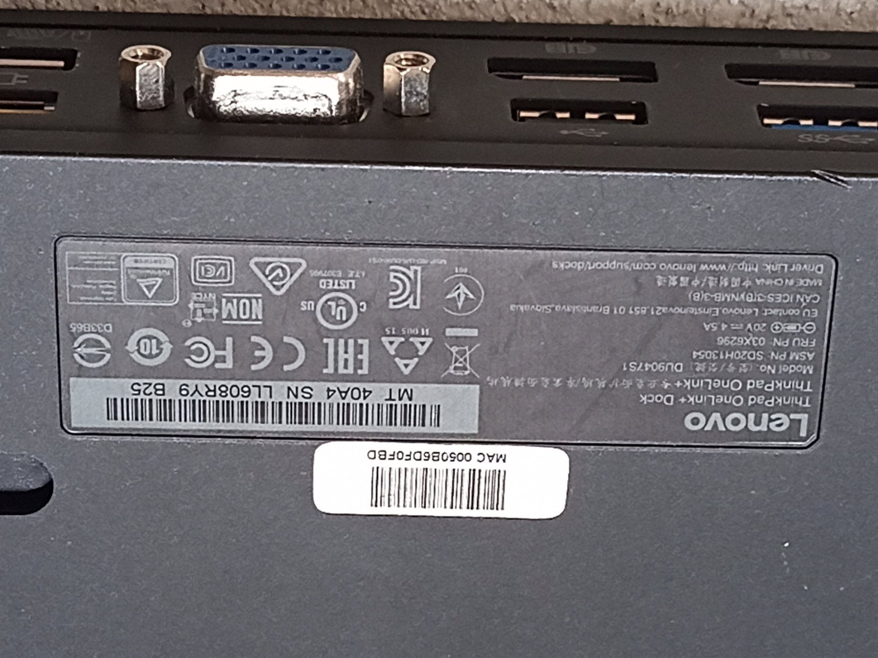 Lenovo Docking station: ThinkPad OneLink+ Dockingstation – Usato da Zürich venduto da danihell 3