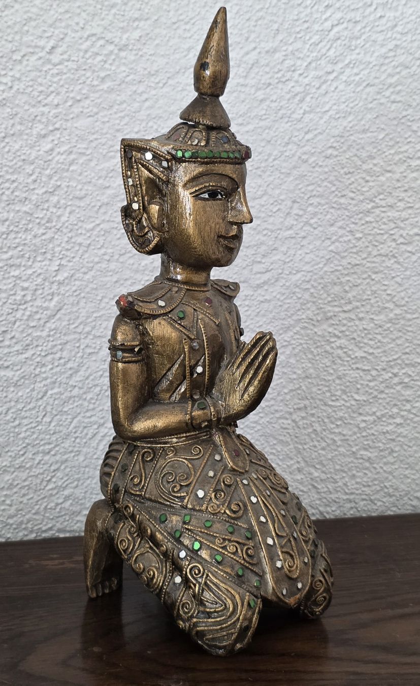 Figuren: Holzfigur Buddha sitzend  – Gebraucht aus Rheinsulz von Gilea 1