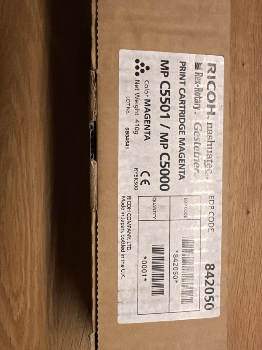Ricoh Cartucce per stampanti & toner: Toner Magenta – Nuovo e nell'imballaggio originale da Oberwangen b. Bern venduto da Audiofisch