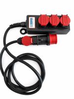 Steffen CEE Verteiler 16A 400V IP55 – 3× T25 Steckdosen NEU