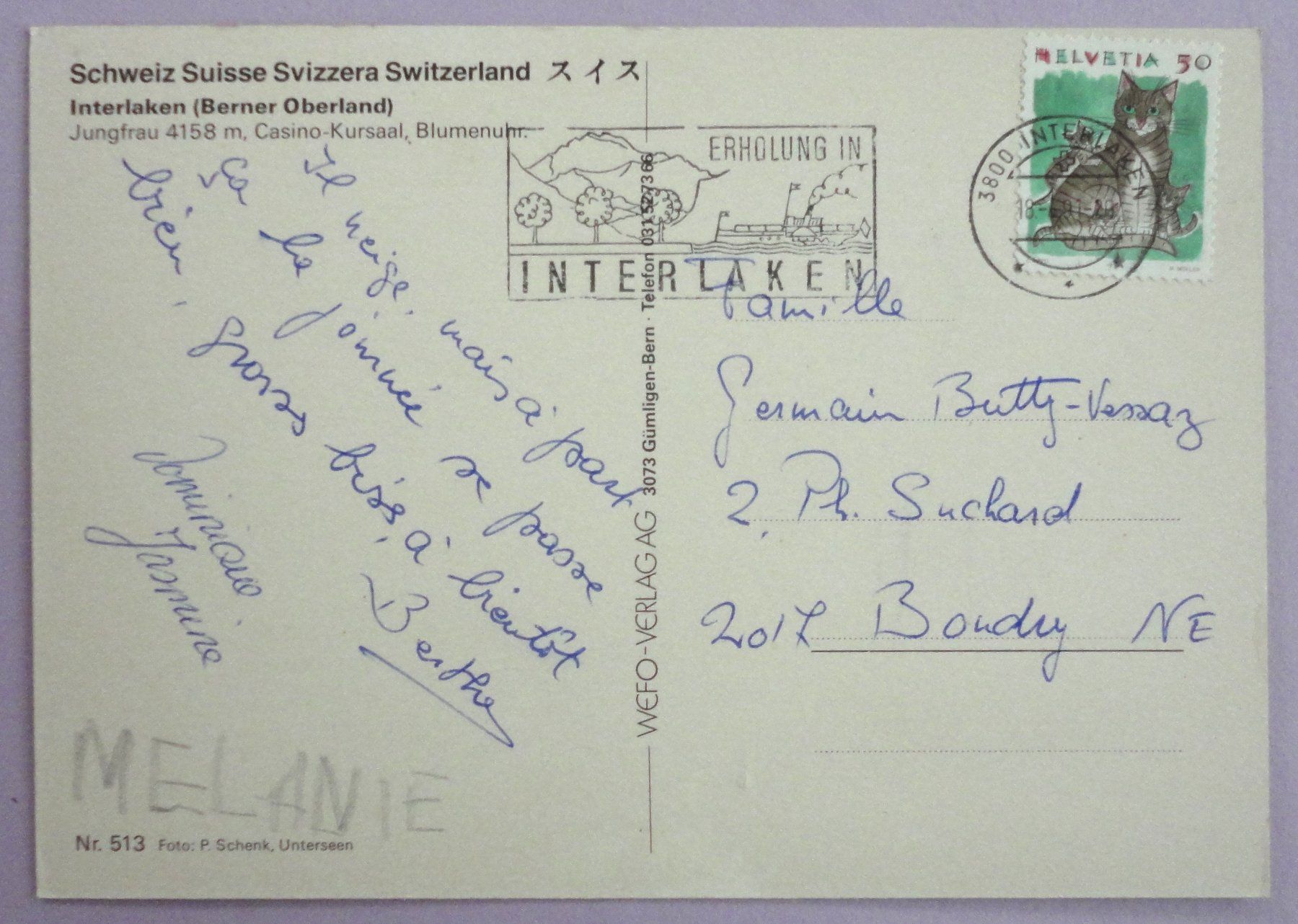 Cartes postales: Interlaken - Berner Oberland – D'occasion à Fétigny par Billy2miny 1