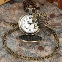 Bronze-Quarz-Taschenuhr Skorpion 3D