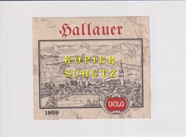 Etikette - Hallauer 1959 /bd