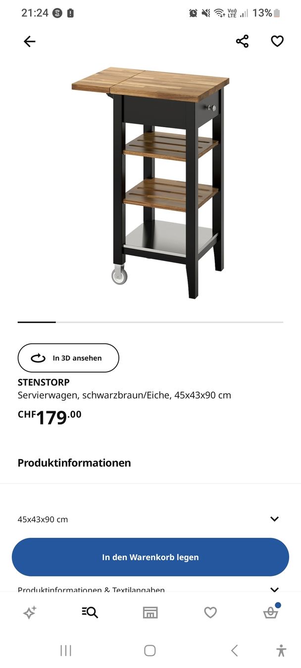 Cucine complete: Ikea Stenstorp, Servierwagen – Nuovo (secondo la descrizione) da Solothurn venduto da _Buy_it 1