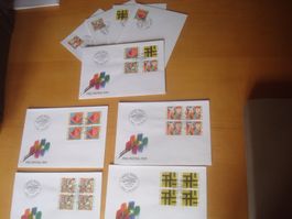 PP 1991 FDC Serie und einzeln und 4er‪