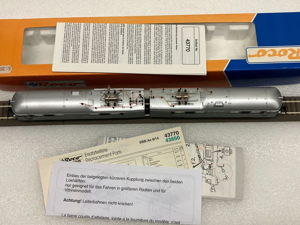 Roco Modelleisenbahnen: Roco 43770 H0= schöne Landi Doppel-Lok Ae 8/14 SBB 11852 – Neu (gemäss Beschreibung) aus Thun von retoolinoo 5
