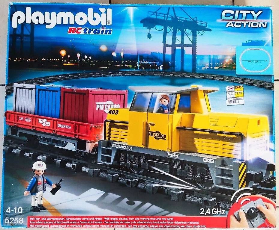 Playmobil Giocattoli: Playmobil 5258 RC Train Güterzug Starter-Set – Usato da Reinach BL venduto da Playmobilist 3