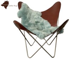 Lammfell Teppich Mint