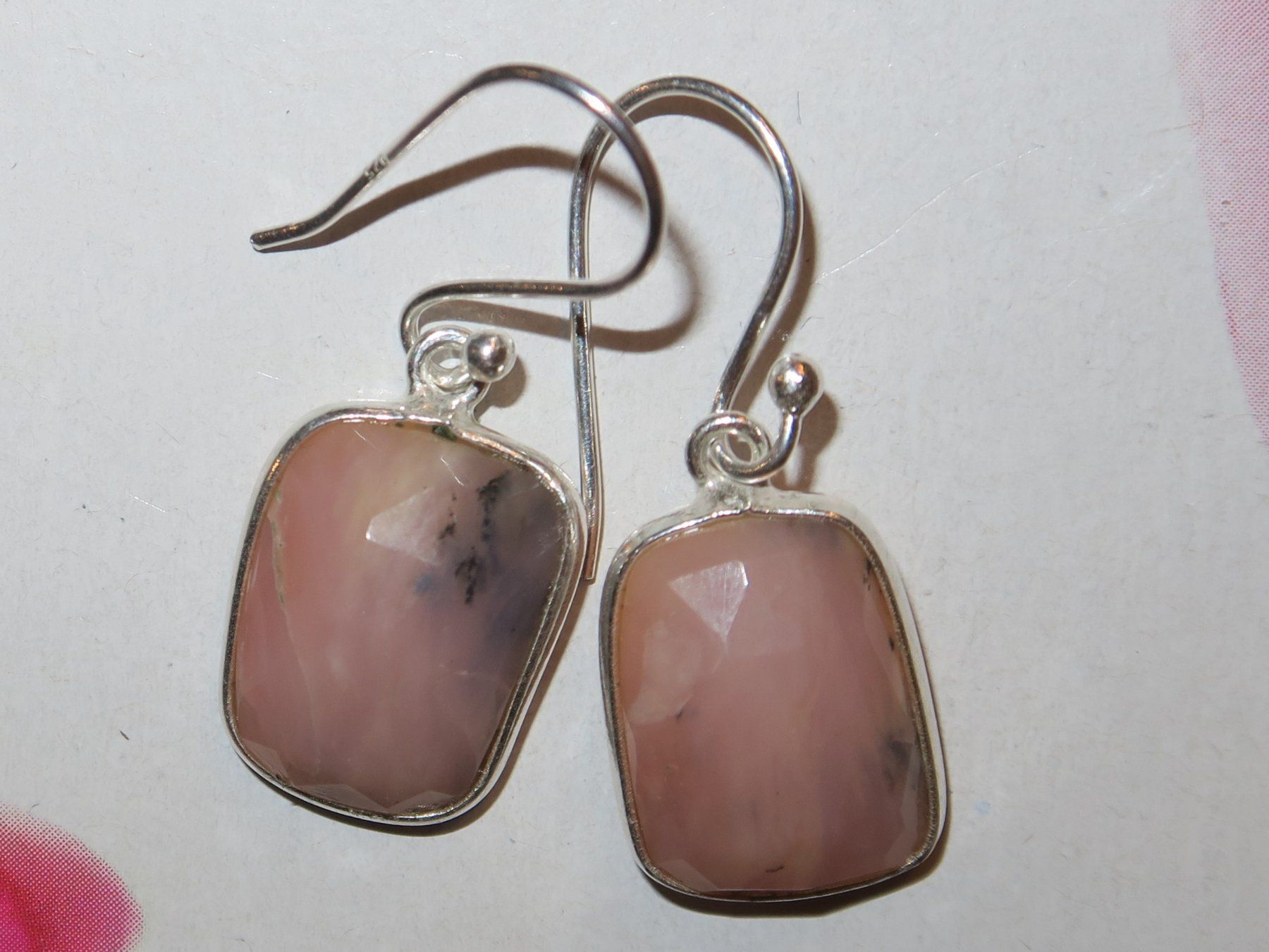 Orecchini pendenti & Orecchini a lobo: Ohrringe Pink OPAL 925 Silber – Nuovo e nell'imballaggio originale da Visp venduto da steinschmuckwelt 1